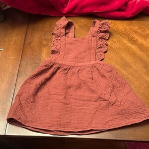 Zara Terracotta Sleeveless jumper Dress